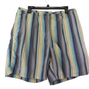 Tommy Bahama Men's Lined Large Swim Trunks Shorts Surfing Ocean Striped  Very go